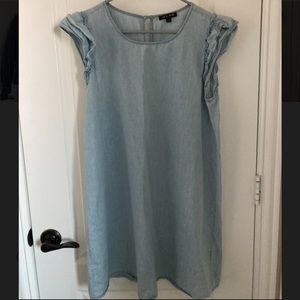 Light wash linen dress